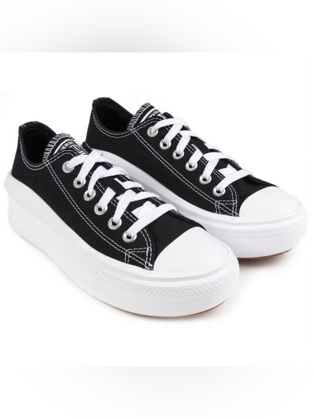 Converse Chuck Taylor All Star Move Platform Low Black White Size 10